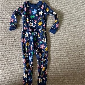 Hanna Andersson Navy Floral Pajama Top